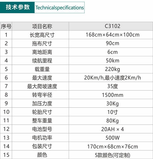 电动尘推车C3102